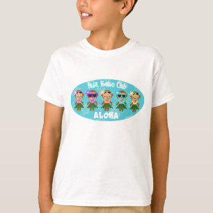 フラ猿クラブアロハ-子供のスエットシャツ Tシャツ