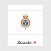 フラ王室のンス国旗（ブルボン復興期） シール (シート)