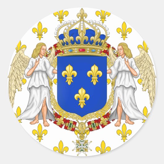 フラ王室のンス王国の基準 ラウンドシール (正面)