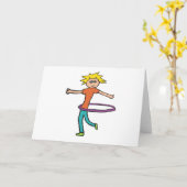 フラ環 カード (黄色い花)