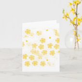フラ空白のンギパニプルメリアフラワーノートカード カード (黄色い花)