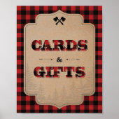 フラ素朴ンネルパーティーカードとギフトのサイン ポスター (正面)