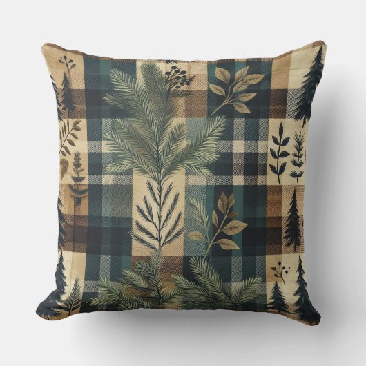 フラ素朴ンネル クッション (正面)