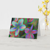 フラ絵を描ンギパニ カード (黄色い花)