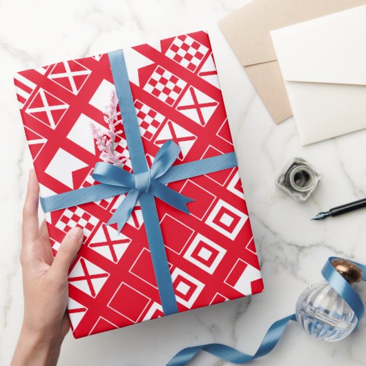 フラ航海のグカスタムの色の折り返し紙 ラッピングペーパー (ギフト)