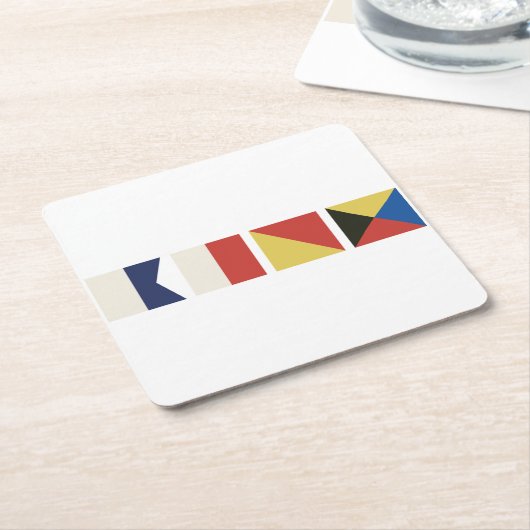 フラ航海のグ スクエアペーパーコースター (アングル)