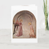 フラ·アンジェリコによる聖ドミニクとの受胎告知 カード (正面)