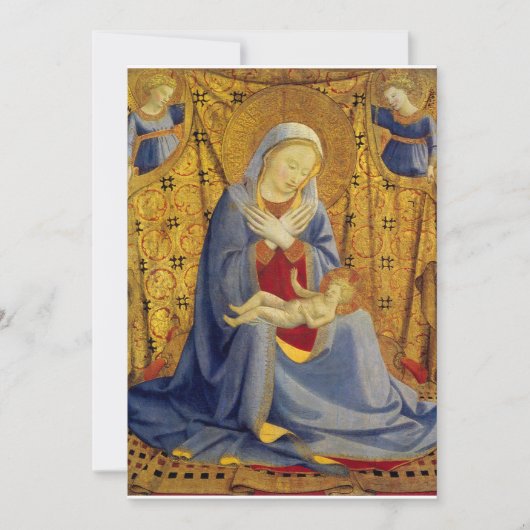 フラ・アンジェリコ – 謙虚さのマドンナ 招待状 (正面)