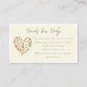 フラ>ルハートベイビー イン ブルーム ブックス フォー ベイビー エンクロージャーカード (正面)