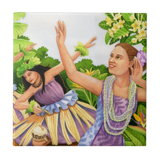 フラHalau タイル (正面)