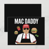 フリおもしろいーズを作るトランプMacパパ ポストカード (正面/裏面)