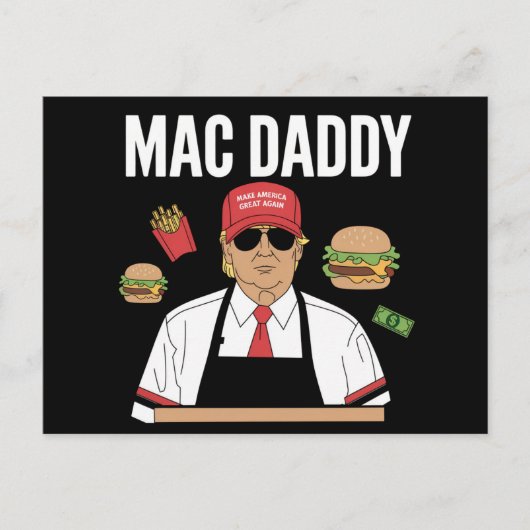 フリおもしろいーズを作るトランプMacパパ ポストカード (正面)