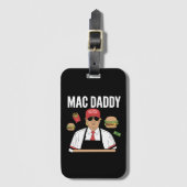 フリおもしろいーズを作るトランプMacパパ ラゲッジタグ (正面縦)