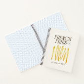 フリおもしろいーズフランスのラブトートバッグ ノートブック (内部)