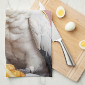 フリおもしろいーズフランスの紋付きコッカトゥー キッチンタオル (四つ折り)