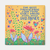 フリおもしろいーズ最高の引用文刺激フローラおもしろい マグネット (正面)