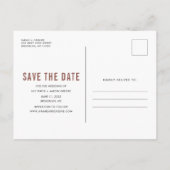 フリおもしろいード結婚リンクズのさびの写真が保存日 案内ポストカード (裏面)