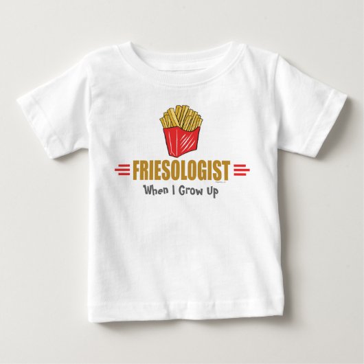 フリおもしろいーフランスのズ ベビーTシャツ (正面)