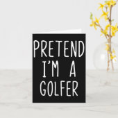 フリのゴルファーの衣装ハロウィーン怠惰な簡単ゴルフ カード (黄色い花)