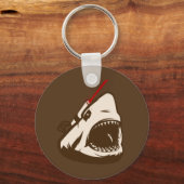 フリのレーザー光を持つサメ キーホルダー (正面)