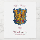 フリウリのピノ・ネロ ワインラベル (シングルラベル)