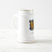 フリウリヴィンテージコートの腕の白ビールスタイン ビールジョッキ (正面左)