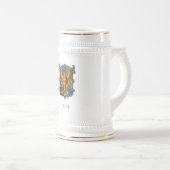 フリウリヴィンテージコートの腕の白ビールスタイン ビールジョッキ (正面右)