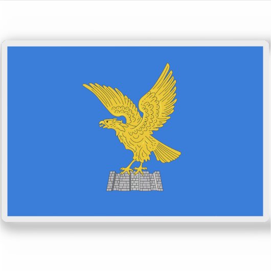 フリウリ・ヴェネツィア・ジュリア国旗 シール (正面)