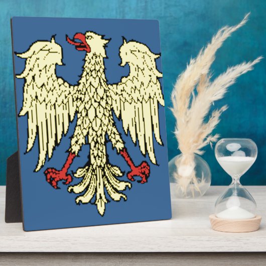 フリウリ・ヴェネツィア・ジュリア(イタリア)国旗 フォトプラーク (側面)