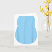 フリエイリアンドッグコスチュームハロウィンブルーエイリアンドッグ カード (黄色い花)