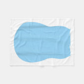 フリエイリアンドッグコスチュームハロウィンブルーエイリアンドッグ フリースブランケット (正面(横))