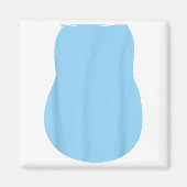 フリエイリアンドッグコスチュームハロウィンブルーエイリアンドッグ マグネット (正面)