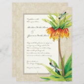 フリエレガントティラリアンドラゴンフライ結婚式招待状 招待状 (正面/裏面)