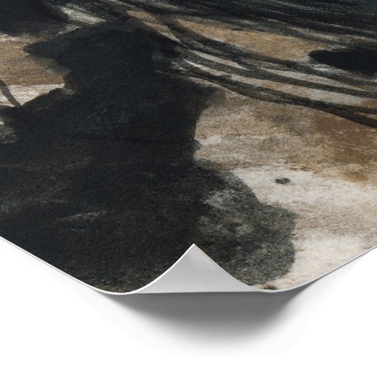 フリエ威厳のあるシアブラックスタリオンホースby BiHrLe ポスター (角)