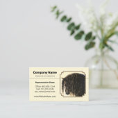 フリエ荷車を引くシア馬淡い色の黄 名刺 (スタンド正面)