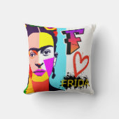フリカラフルダポップ・アートのアート クッション (正面)
