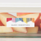 フリカラフルモダンン名パーソナライズされたラベル ラベル (貼付)