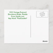 フリガナ州ユースティス – マグノリアアベ – 1925 ポストカード (裏面)