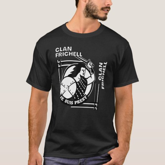 フリケル一族のゲール語の合い言葉 戦士 Tシャツ (正面)