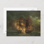 フリゲートフランスのトの戦い ポストカード (正面/裏面)