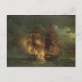 フリゲートフランスのトの戦い ポストカード (正面)