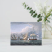 フリゲートフランスのト・ラリアン・ラの破壊 ポストカード (スタンド正面)