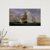 フリゲートフランスのト「ラ・カノニエール」の戦い ポスター (キッチン)