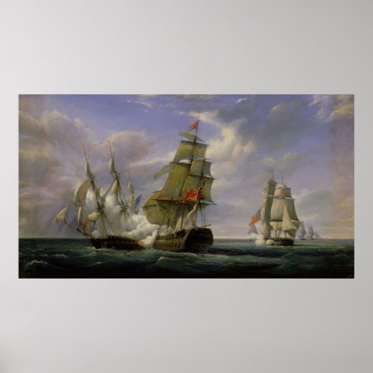 フリゲートフランスのト「ラ・カノニエール」の戦い ポスター (正面)