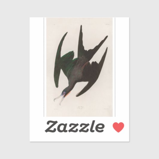 フリゲートペリカンバーズオブアメリカオードボンプリント シール (シート)