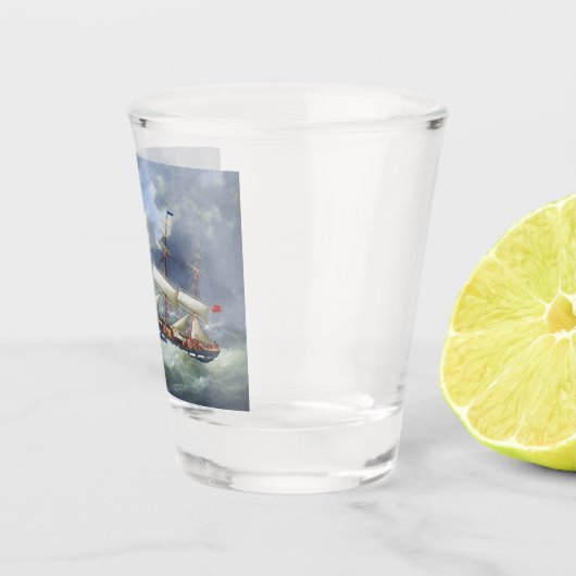 フリゲート練習船アタランタ1885 ショットグラス (右)