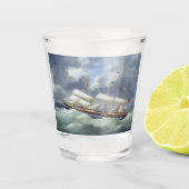 フリゲート練習船アタランタ1885 ショットグラス (正面)