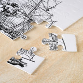 フリゲート艦のパズルのレベル10 ジグソーパズル (側面)