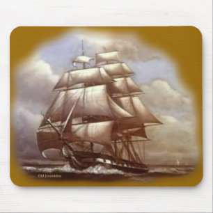 フリゲート艦の"古いIronsides" USS憲法 マウスパッド