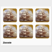 フリゲート「オールド・アイアンサイド」 USS憲法 スクエアシール (シート)